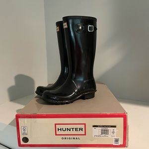 Girls Black Hunter Boots